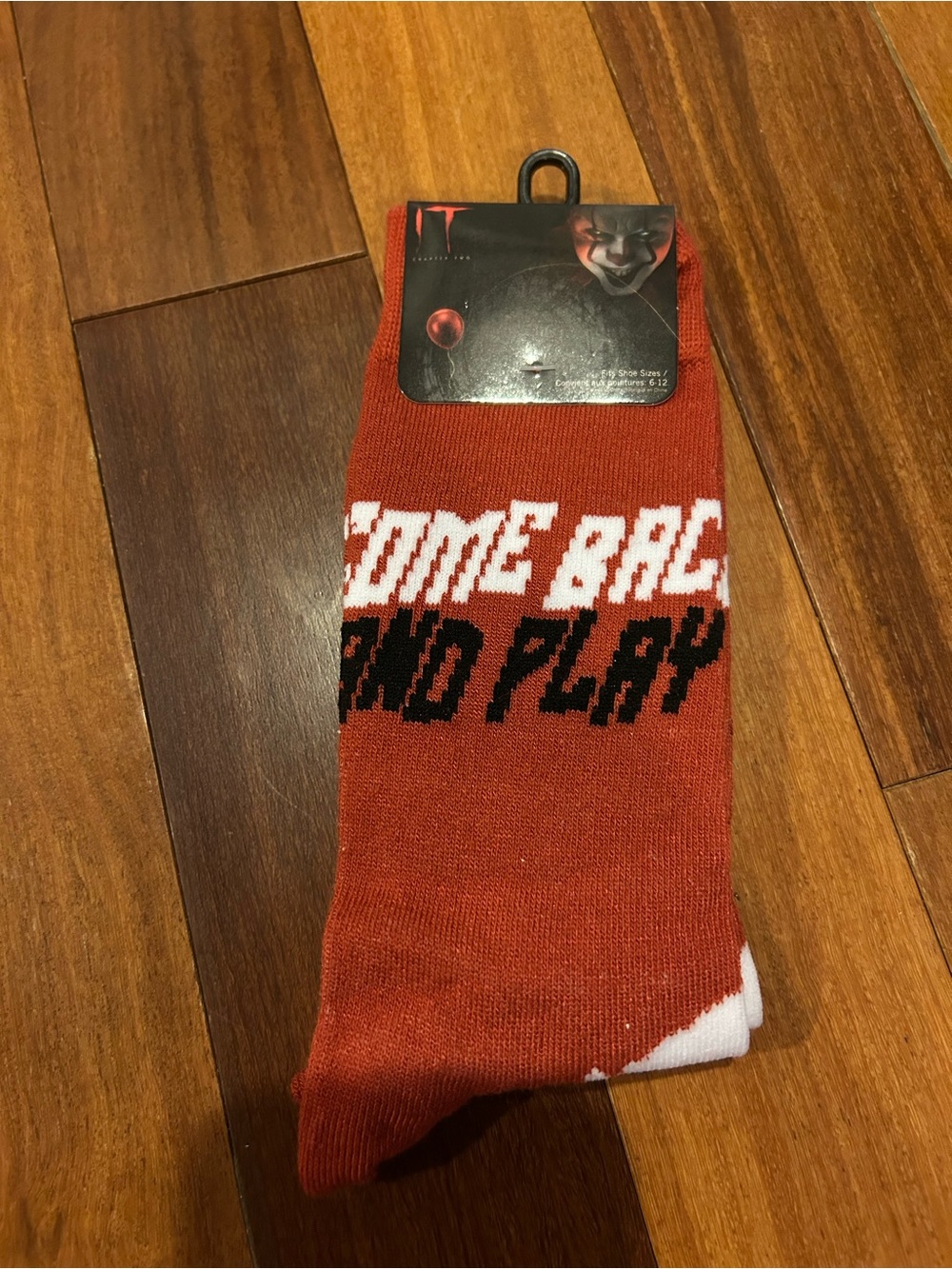 IT Chapter Two Pennywise socks Red Novelty Crew Socks